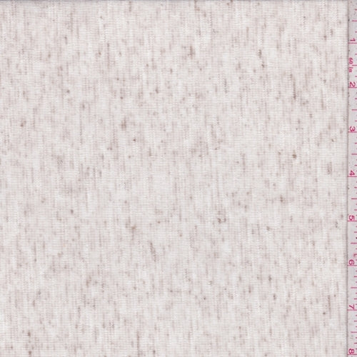 3 YD PC-Heather Oatmeal Slubbed Jersey Knit Fabric
