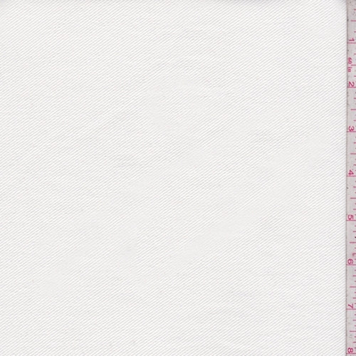 Dark Ivory Twill Denim Fabric