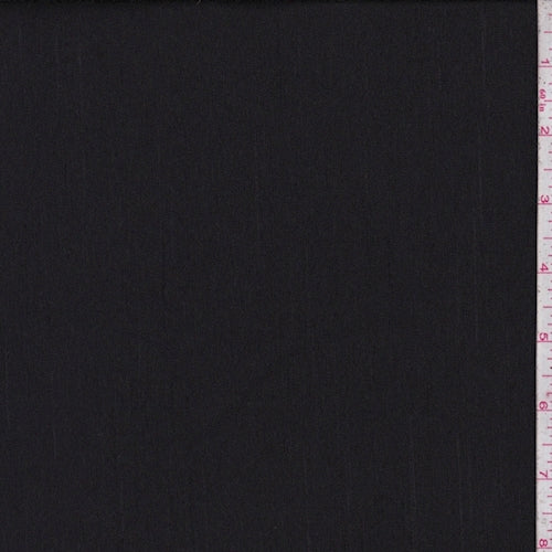 2 7/8 YD PC-Black Streaked Voile Fabric