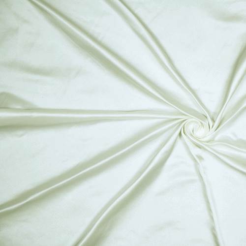 Runway Silks Off White Silk Duchess Satin Fabric - Reorderable