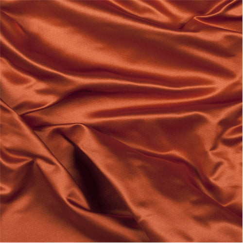 Runway Silks Orange Silk Duchess Satin Fabric - Reorderable