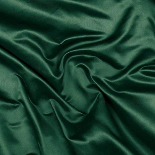 Runway Silks Emerald Green Silk Duchess Satin Fabric - Reorderable