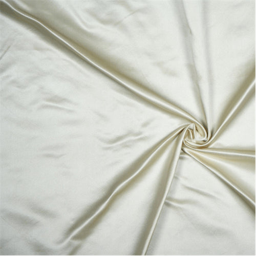 Runway Silks Light Beige Silk Duchess Satin Fabric - Reorderable