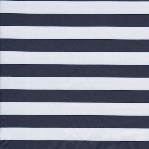 3 1/4 YD PC-Dark Navy/White Stripe Lining Fabric