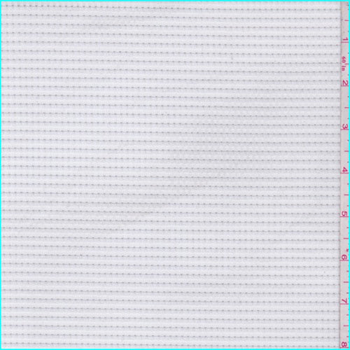 White Stretch Mesh Fabric