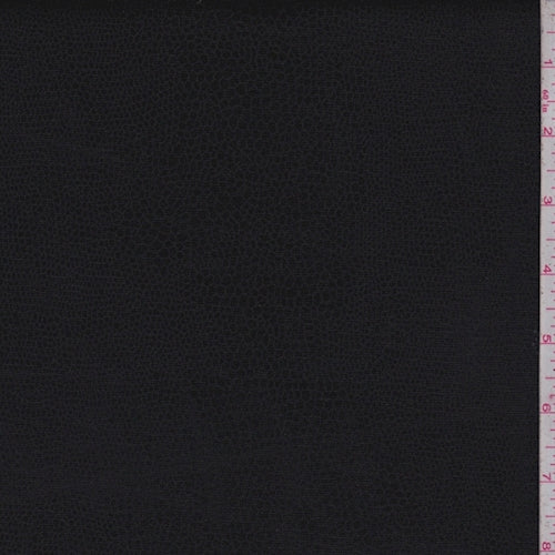 3 YD PC-Black Snakeskin Faux Leather Fabric