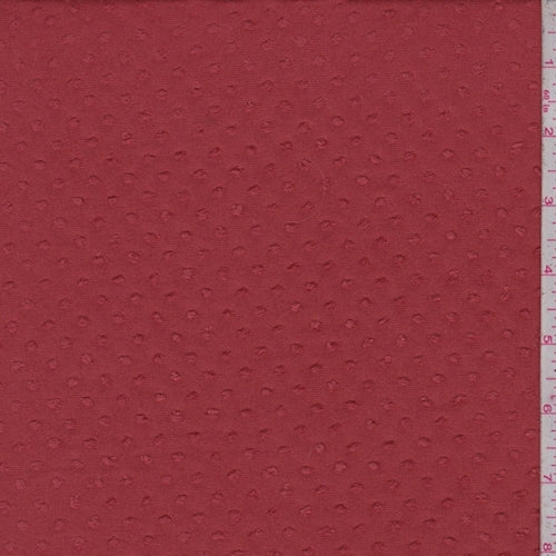 Brick Orange Clip Dot Knit Fabric