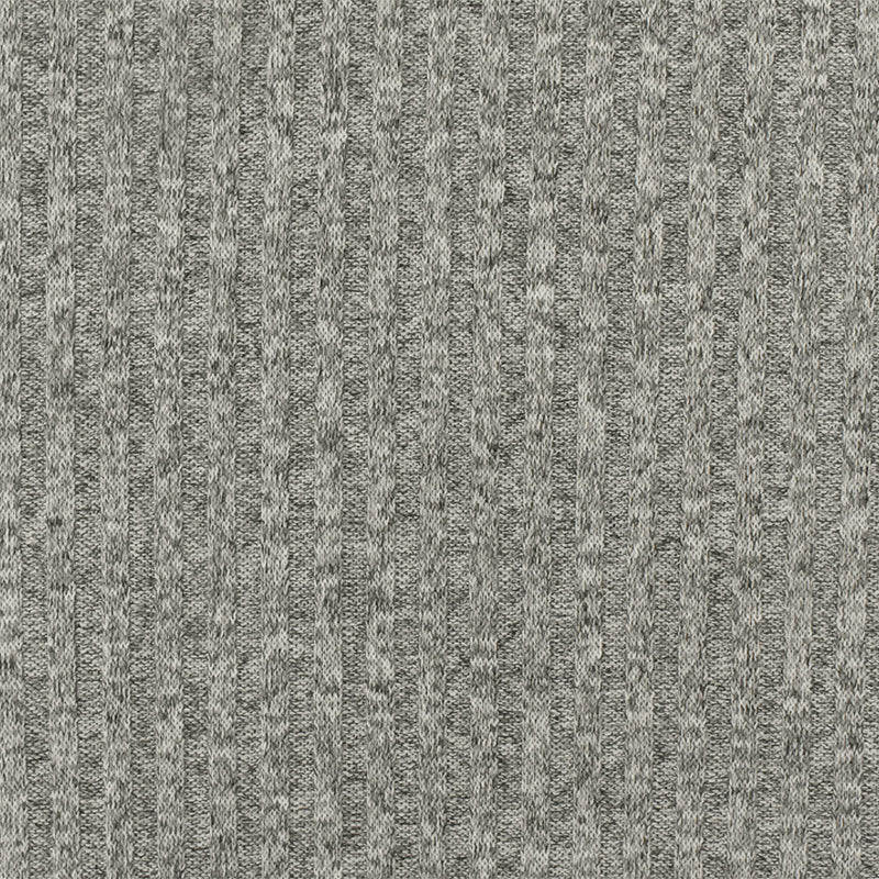 Space Gray-Black-White Texture Stretch 4x4 Poly Rib Knit Fabric