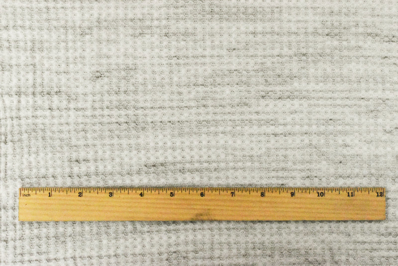 Dusty Ivory-Gray-Black Texture Stretch Poly Thermal Knit Fabric