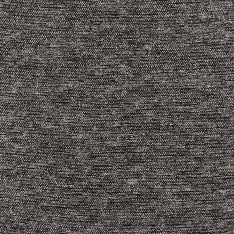 Gray-Black Slub Stretch Poly Blend Brushed Back Jersey Knit Fabric