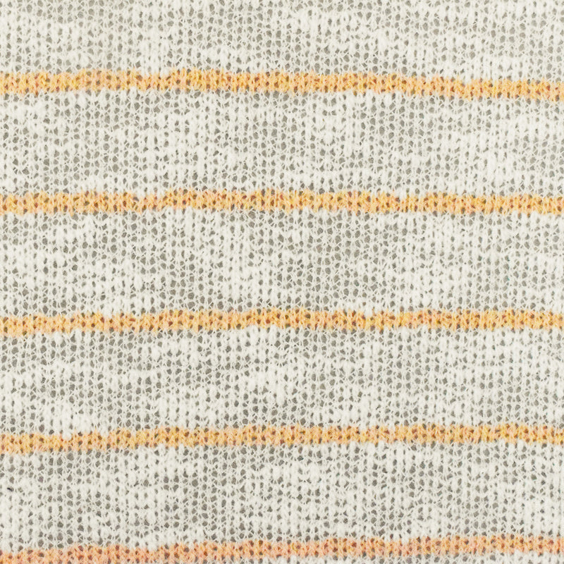 Apricot Orange-White Stripe Stretch Jersey Knit Fabric