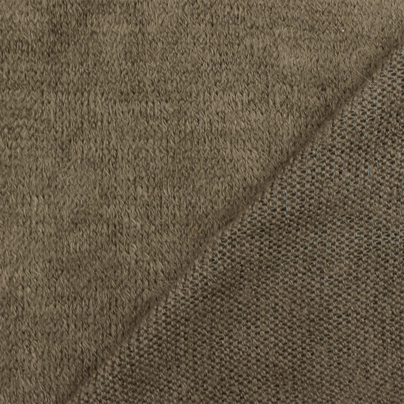 Sahara Brown Textured Stretch Acrylic Jersey Knit Fabric
