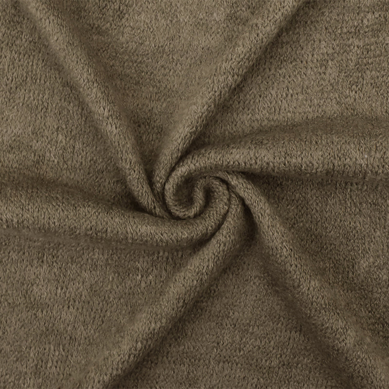 Sahara Brown Textured Stretch Acrylic Jersey Knit Fabric