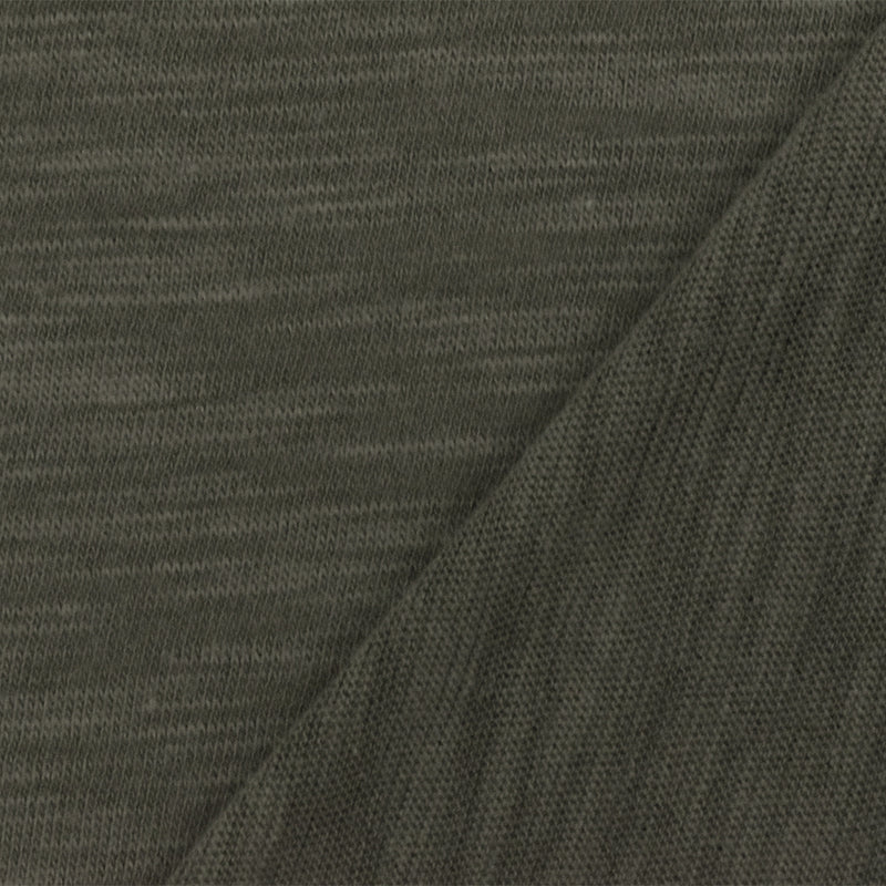 Gray Slub Stretch Spandex Rayon Jersey Knit Fabric