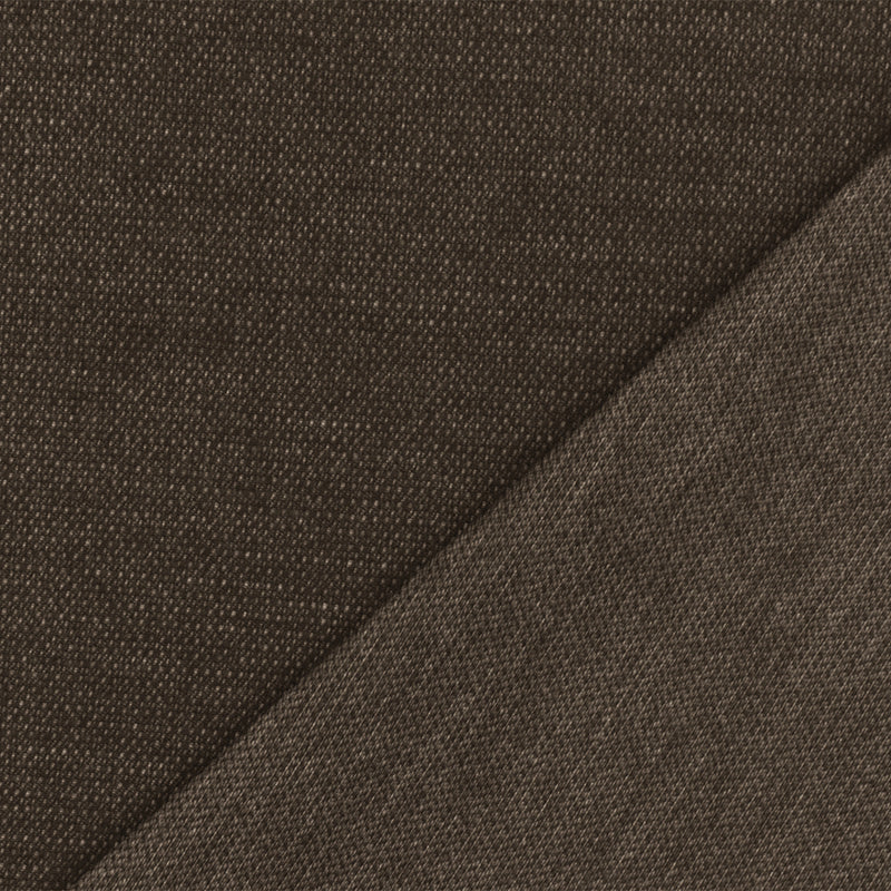 2 YD PC-Brown-Gray Texture Dobby Stretch Poly Spandex Suiting Woven Fabric