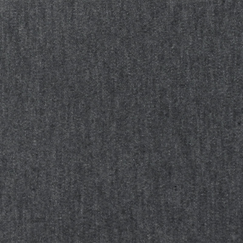 Gray Texture Stretch Poly Blend Brushed Back Jersey Knit Fabric