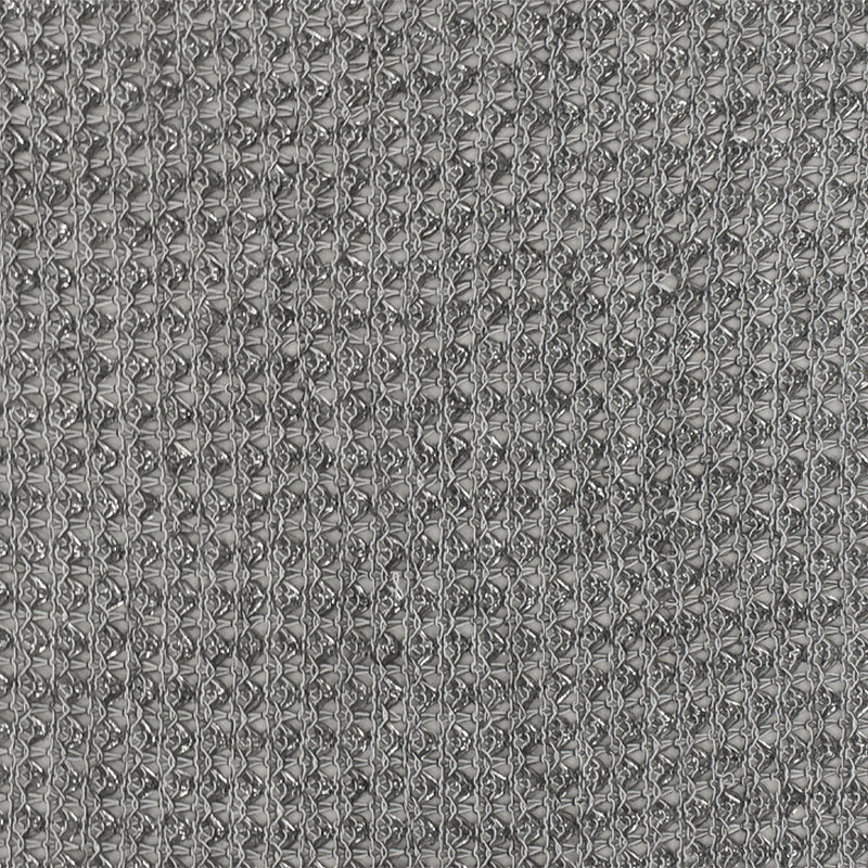 1 1/4 YD PC-Dark Gray-Silver-White Texture Rayon Metallic Knit Fabric
