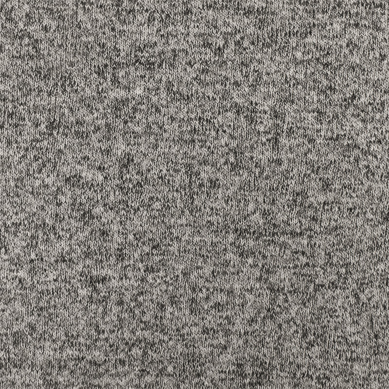 Winter Gray-White Texture Stretch Brushed Back Jersey Knit Fabric