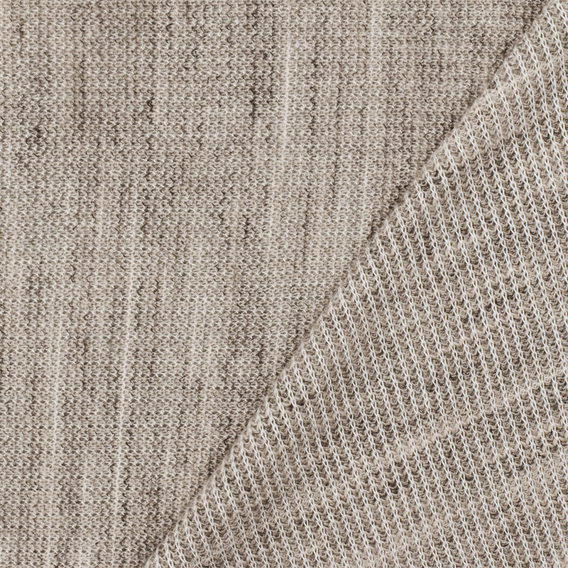 Light Beige-White-Gray Texture Poly Rayon Rib Knit Fabric