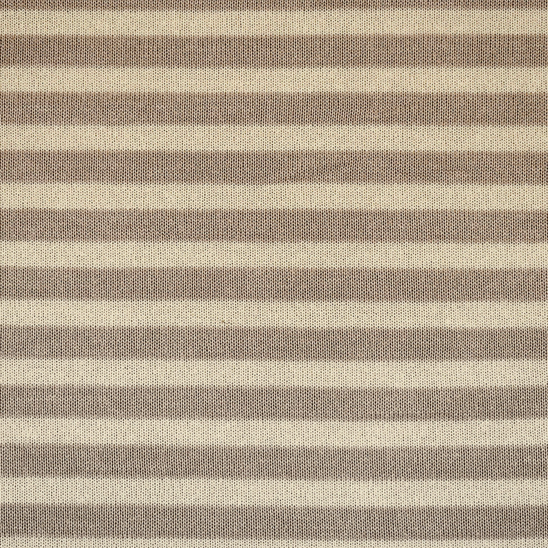 2 5/8 YD PC-Taupe Brown-Beige Poly-Rayon Stretch Spandex Stripe Jersey Knit Fabric