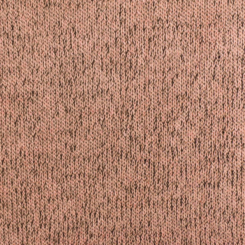 Pastel Peach-Black Texture Stretch Jersey Knit Fabric