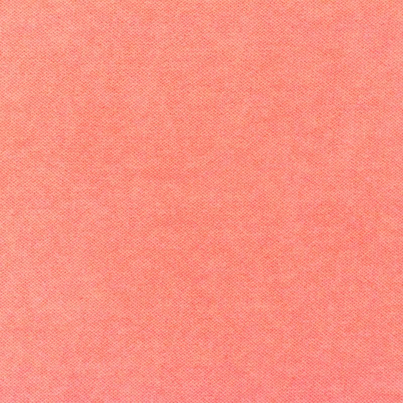 1 7/8 YD PC-Neon Orange Solid Stretch Poly Blend Brushed Face Jersey Knit Fabric