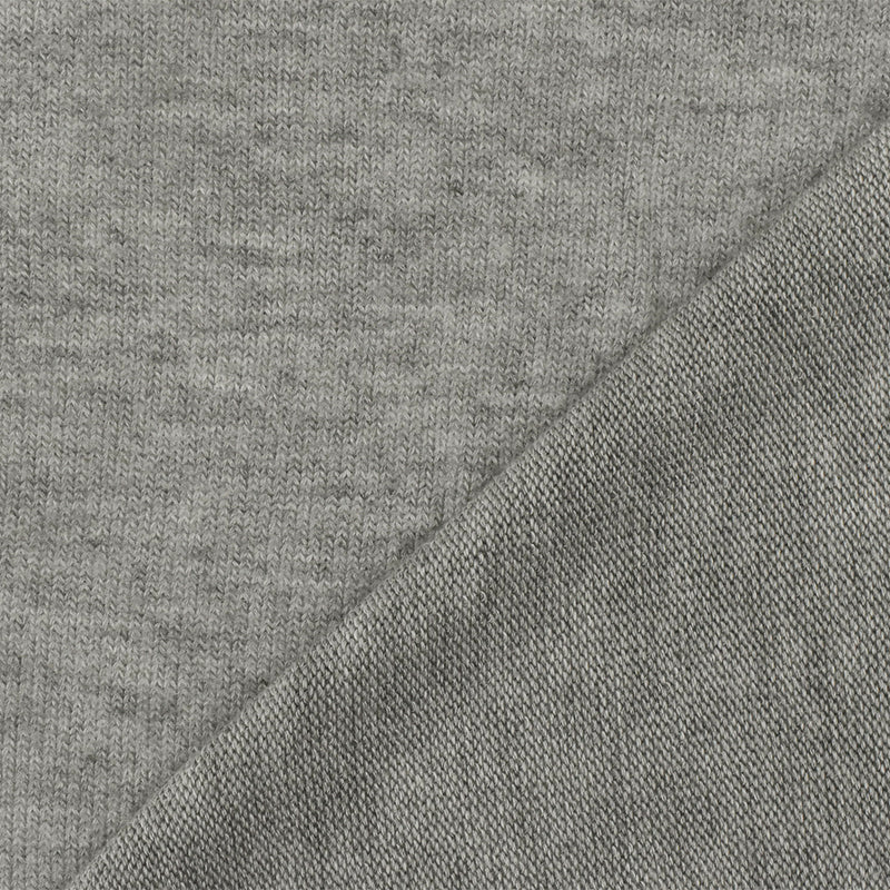 5 YD PC-Heather Simple Gray Stretch Rayon Brushed Jersey Knit Fabric