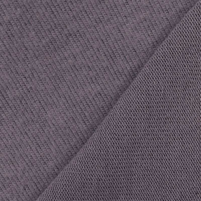 1 1/2 YD PC-Ash Purple Solid Stretch Brushed Jersey Knit Fabric