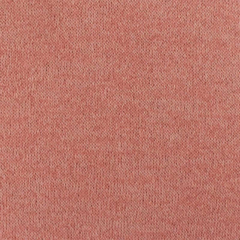 Coral Beach Pink-White Texture Stretch Poly Jersey Knit Fabric