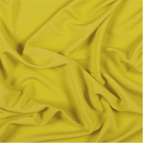 Runway Silks Yellow Matte Jersey Fabric - Reorderable