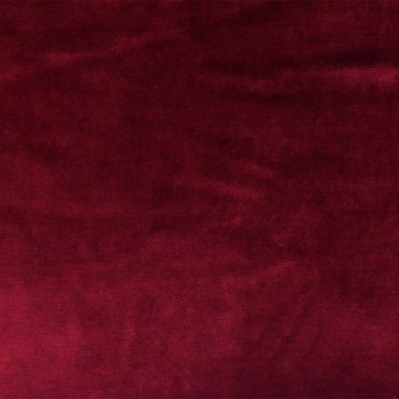 Red Solid Stretch Poly Spandex Velvet Knit Fabric