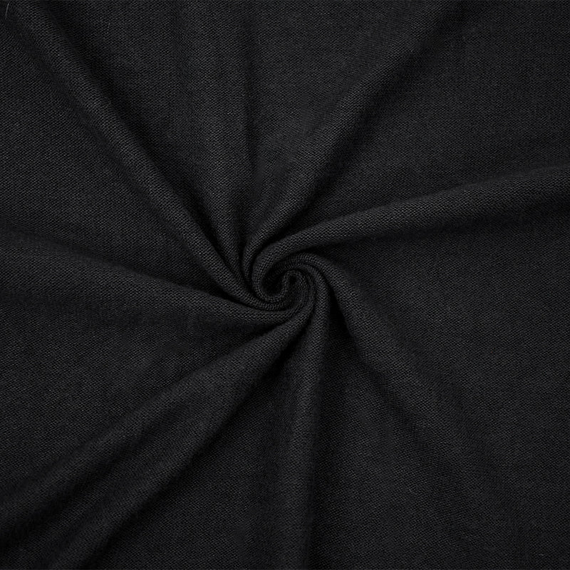 5 YD PC-Deep Gray Cotton-Poly Stretch Spandex Double Brush Jersey Knit Fabric