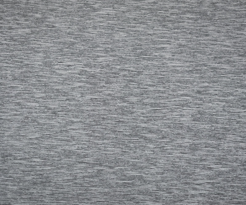 Black-White-Gray Poly Stretch Spandex Slub Jersey Knit Fabric
