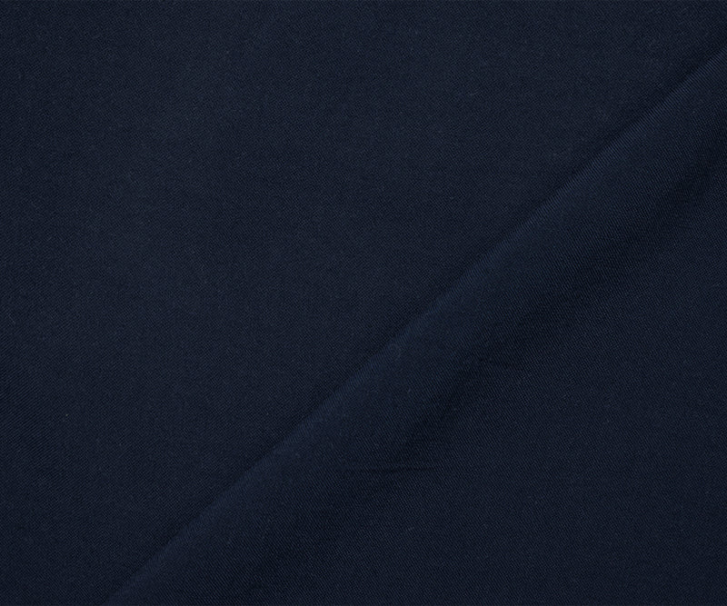 4 7/8 YD PC-Dark Navy Blue Rayon Famous Maker Solid Lawn Woven Fabric