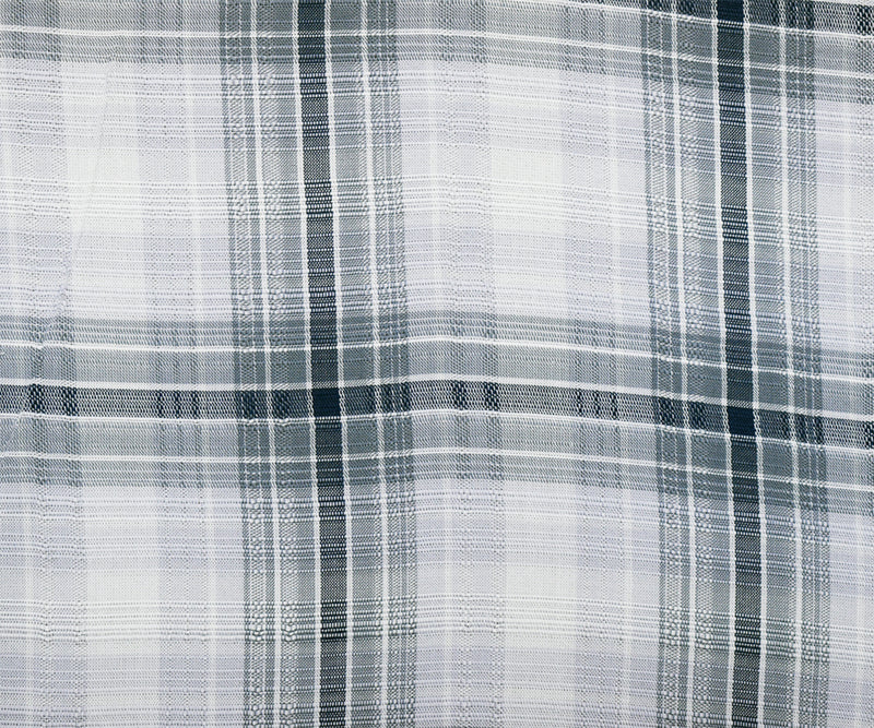 Navy- Purple-Multi Rayon Famous Maker Plaid Semi Sheer Dobby Woven Fabric