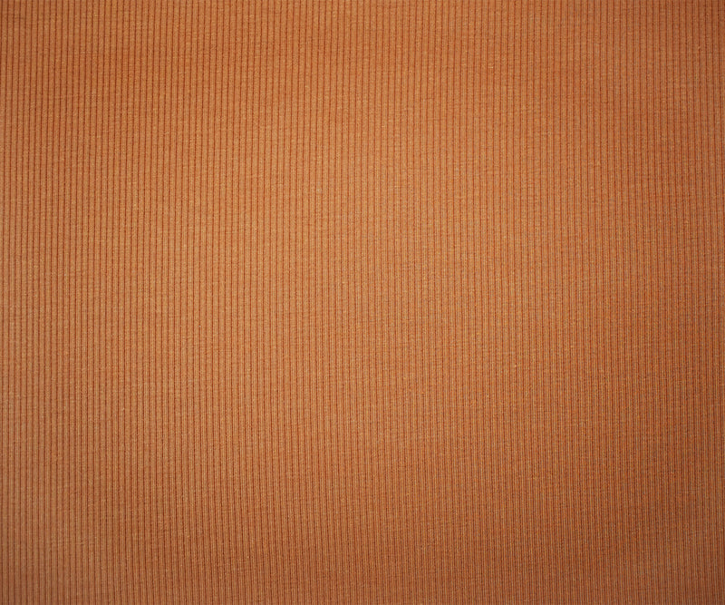 3 YD PC-Orange Poly Blend Stretch Spandex 2X2 Rib Knit Fabric