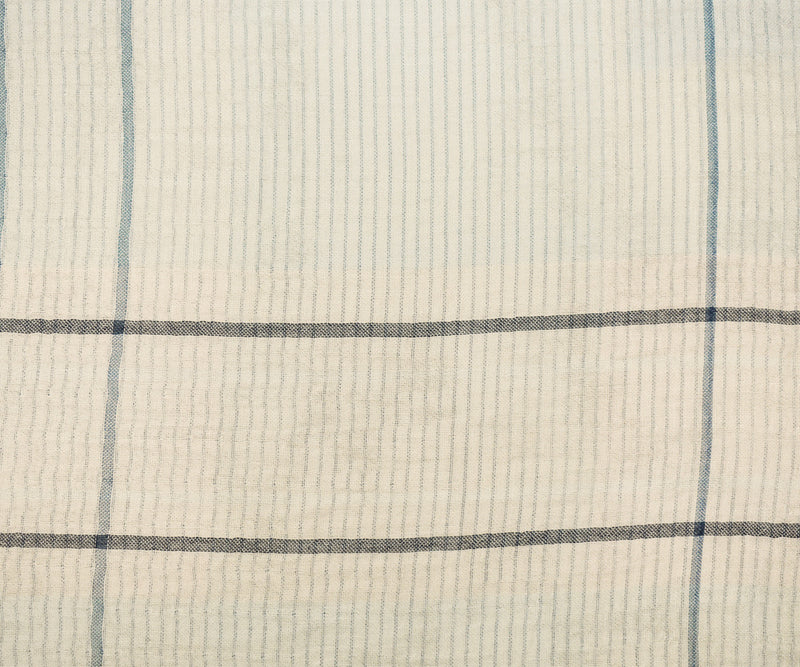 4 YD PC-Mint-Blue-Multi Famous Maker Cotton Plaid-Stripe Double Gauze Woven Fabric