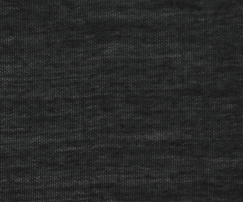 Black Cotton-Poly Vertical Stripe Sheer Woven Fabric