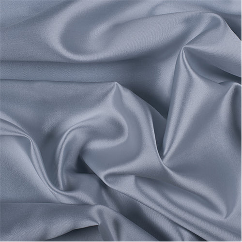 Runway Silks Light Blue Silk/Wool Gab Fabric - Reorderable