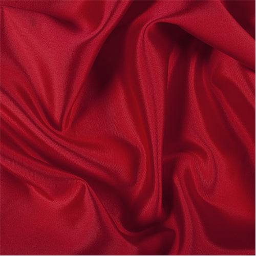 Runway Silks Bright Red Silk/Wool Gab - Reorderable