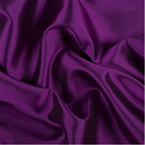 Runway Silks Fuschia/Black Silk/Wool Gab Fabric - Reorderable