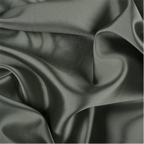 Runway Silks Sage/Black Silk/Wool Gab Fabric - Reorderable