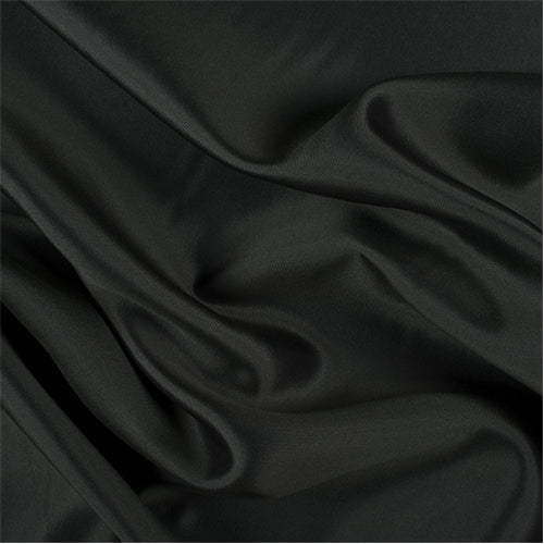 Runway Silks Dark Green/Black Silk/Wool Gab Fabric - Reorderable