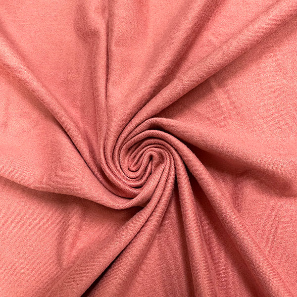 Solid Carnation Pink Double Brushed Jersey Knit Fabric