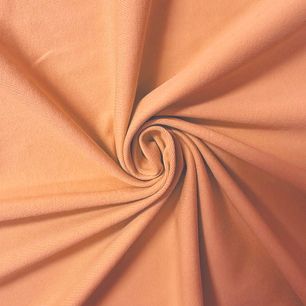 Peach Solid ITY Jersey Knit Fabric