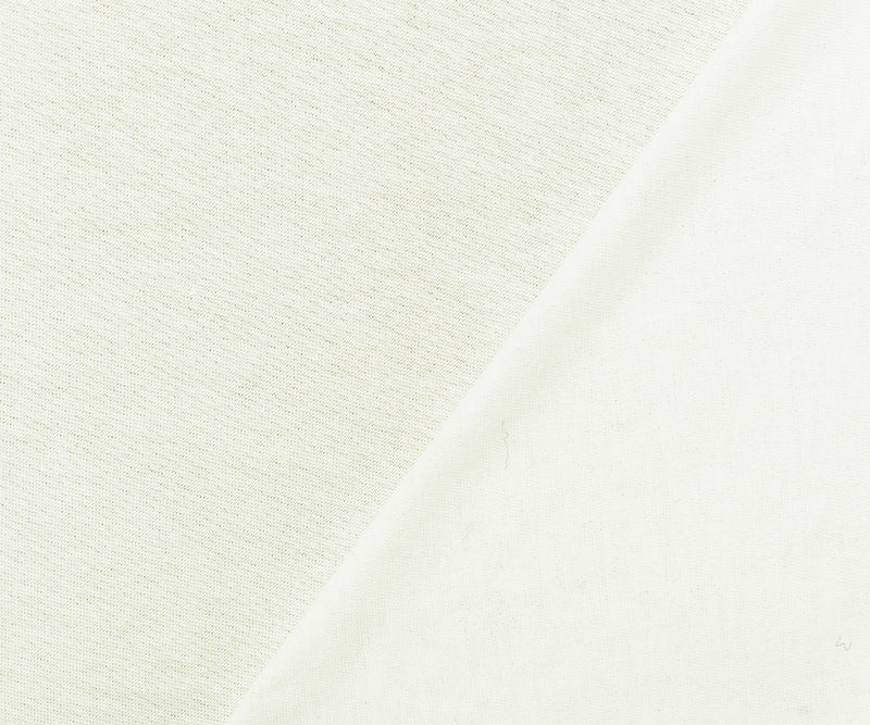 4 5/8 YD PC-White Cotton Sheer Stretch Slub Tissue Jersey Knit Fabric