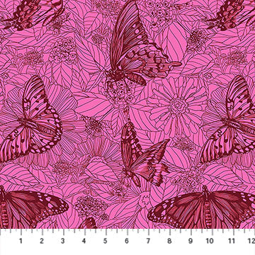 Indelible Ink Winging It Candy Cotton 44"/45" Fabric Per Yard