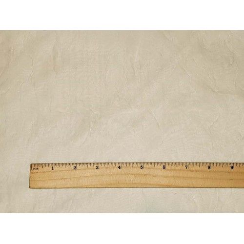 Whisper Ivory Famous Designer Silk Blend Crinkled Organza Fabric