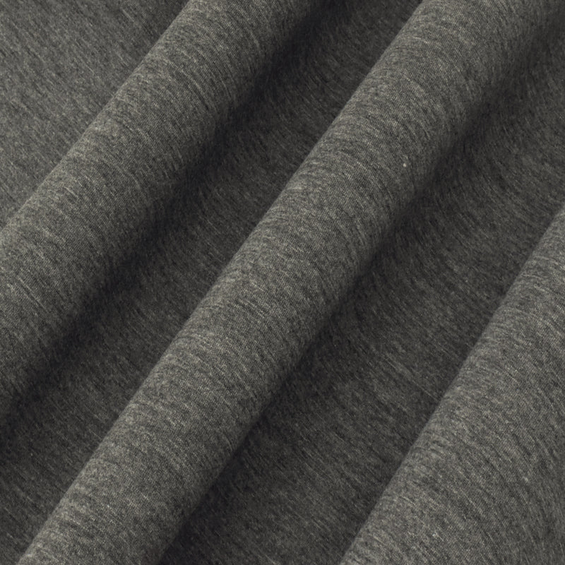 Heather Gray-Brown Stretch Bonded Double Knit Fabric