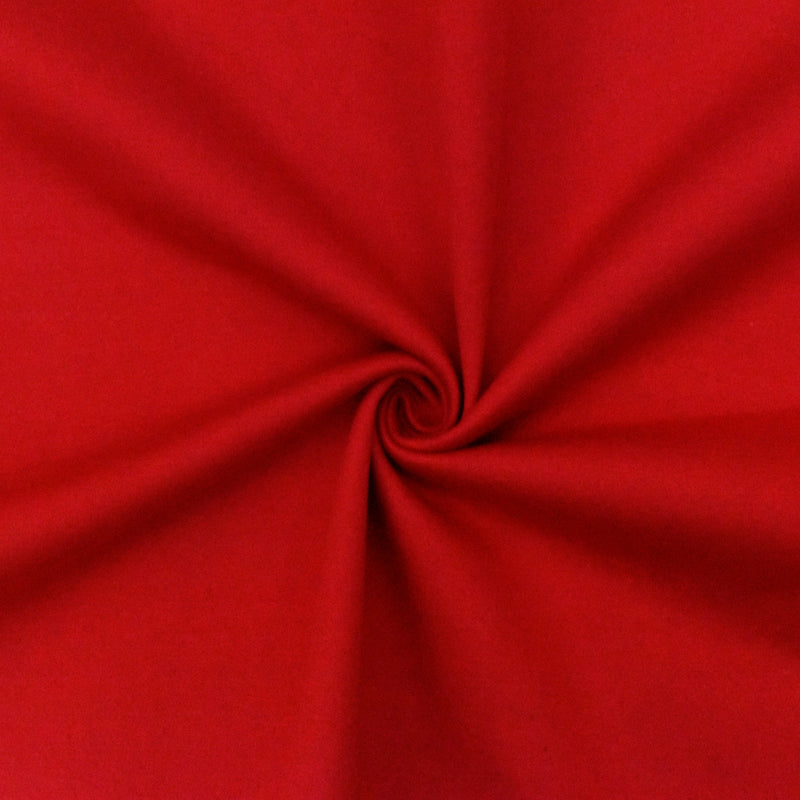 4 YD PC-School Red Solid Stretch Double Knit Fabric